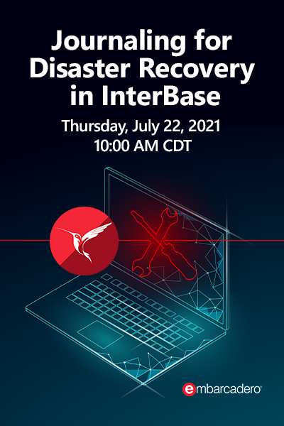 32 Banner Webinars Journaling For Disaster Recovery In Interbase 400x600