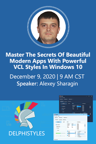 38 Banners Webinar Maximizing Vcl Styles For Windows 10 Domination 400x600