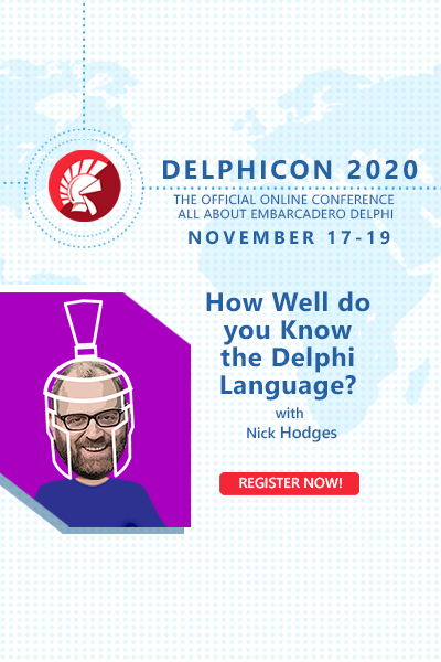 Delphicon 2020 Nick Hodges 400x600