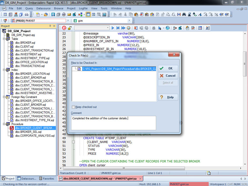 embarcadero rapid sql