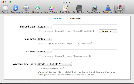 Macos xcode select